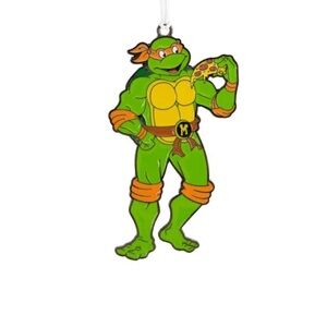 New Hallmark Teenage Mutant Ninja Turtles Michelangelo Christmas Ornament.